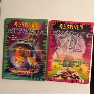 R.L. Stine Fear of ghosts street books 2 & 3 - who’s been sleeping in my grave